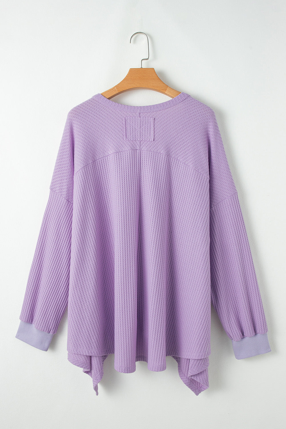 Plus Size Waffle Knit Flowy Top