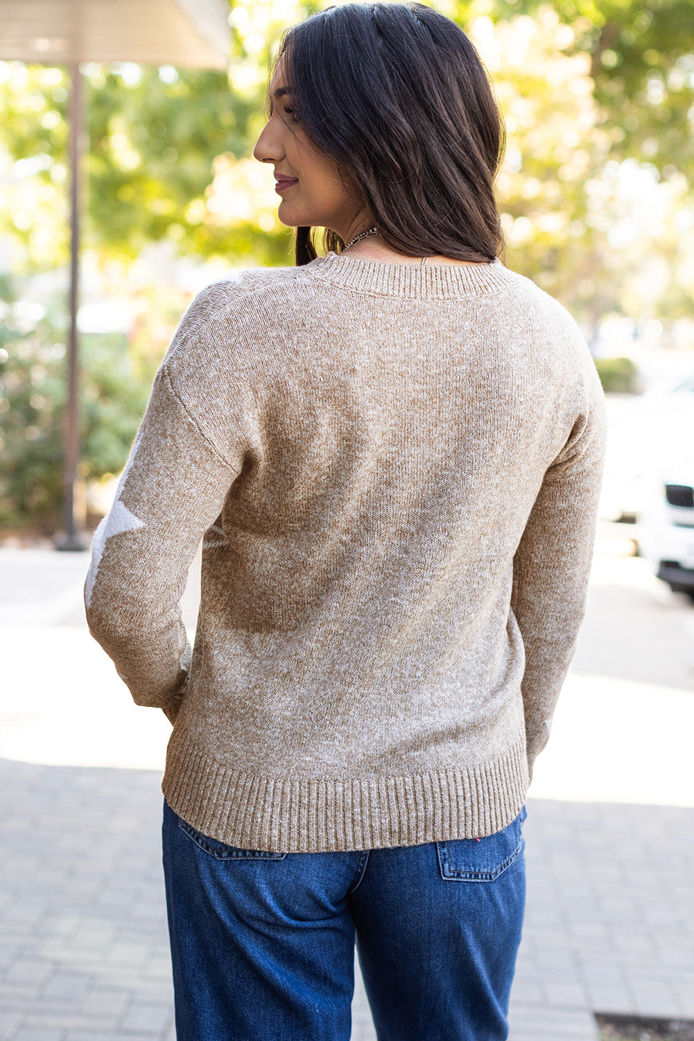 Khaki Star Sweater