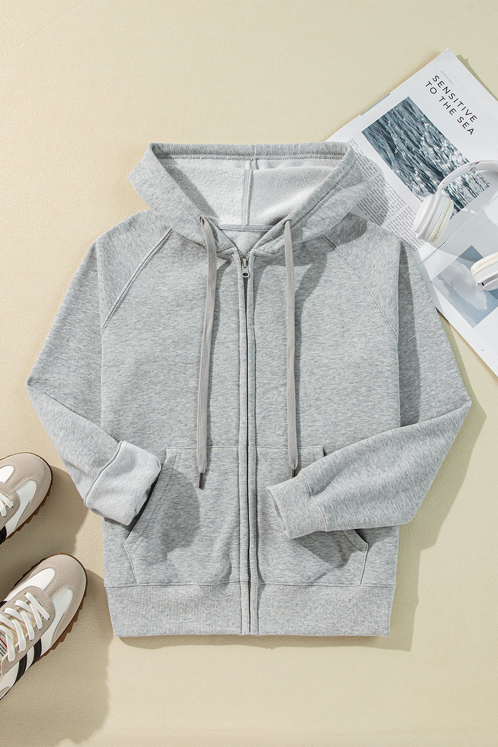 Fleece Lined Zip-Up Hoodie