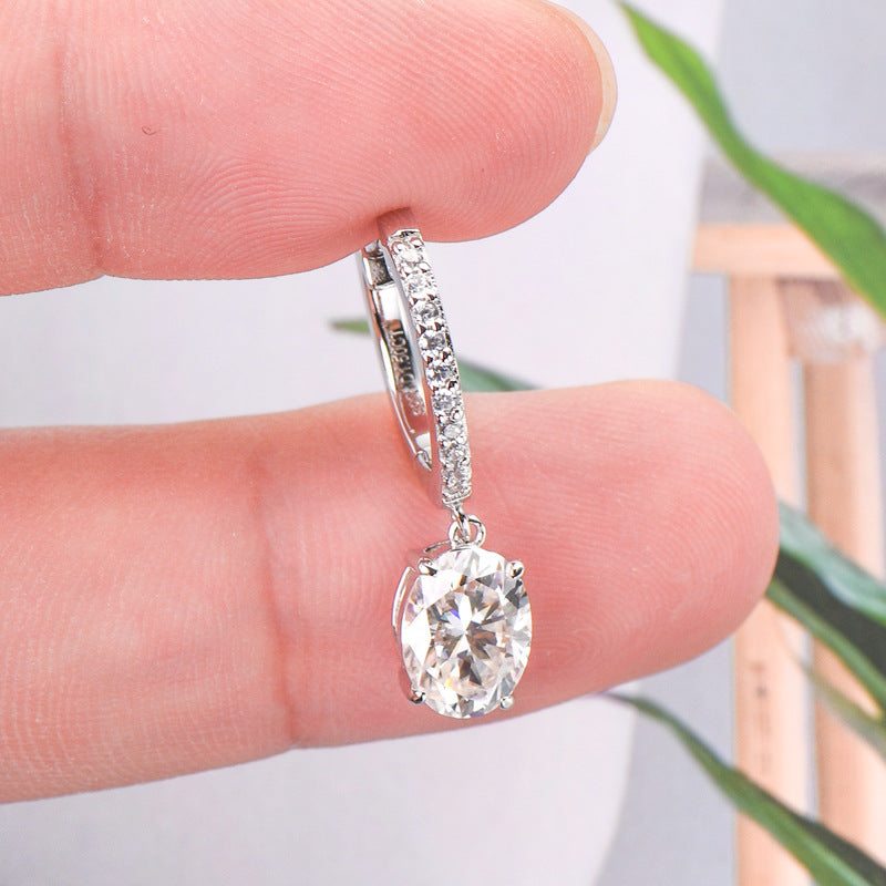 3 Carat Moissanite Earrings