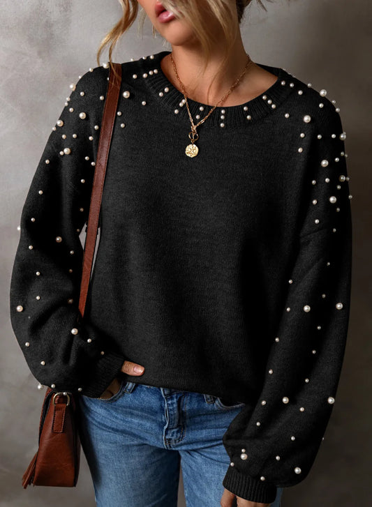 Pearl Round Neck Sweater