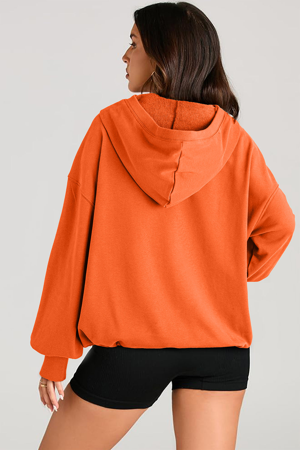 Kangaroo Half-Zip Oversized Hoodie