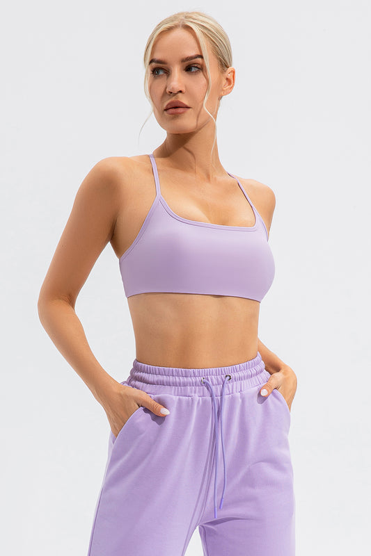 Crisscross Spaghetti Active Cami