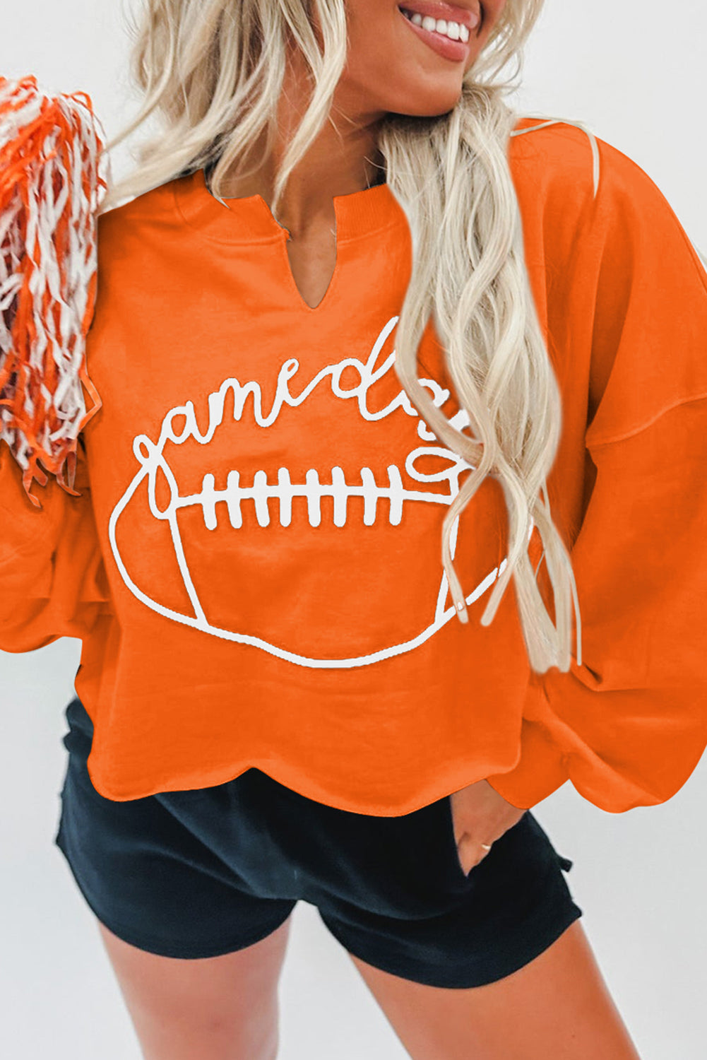 Orange Game Day Football Sweatshirt