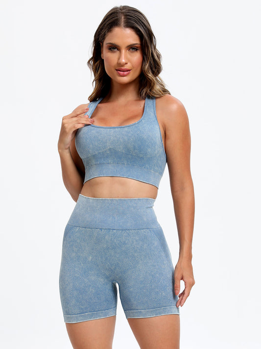 Scoop Neck Top & Shorts Active Set