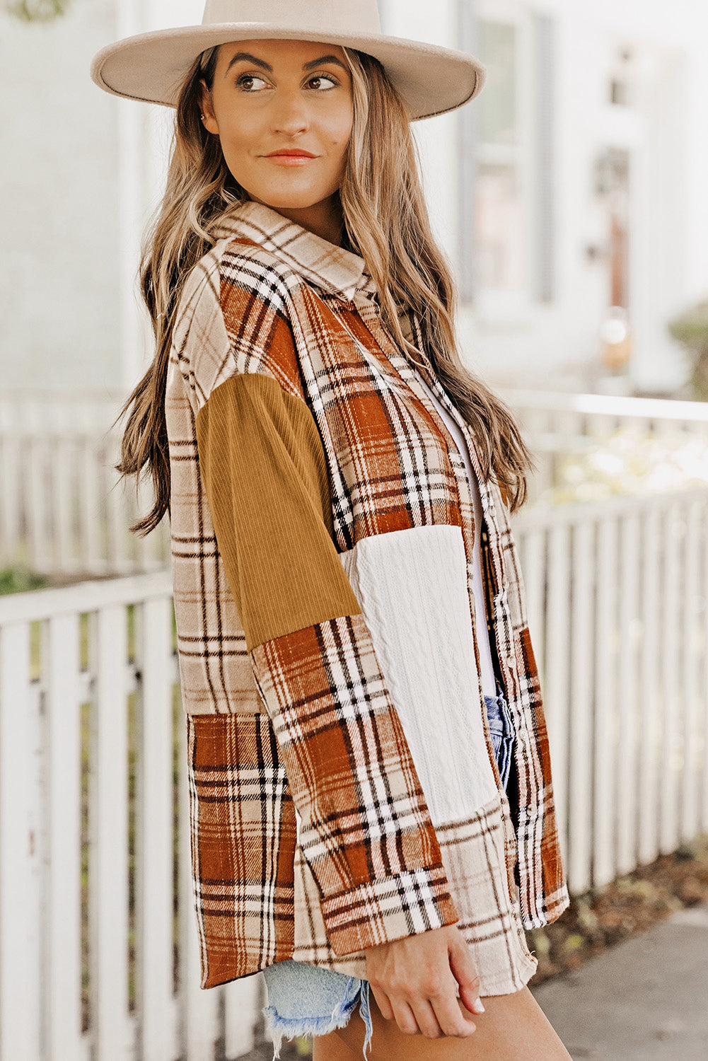 Orange Plaid Jacket