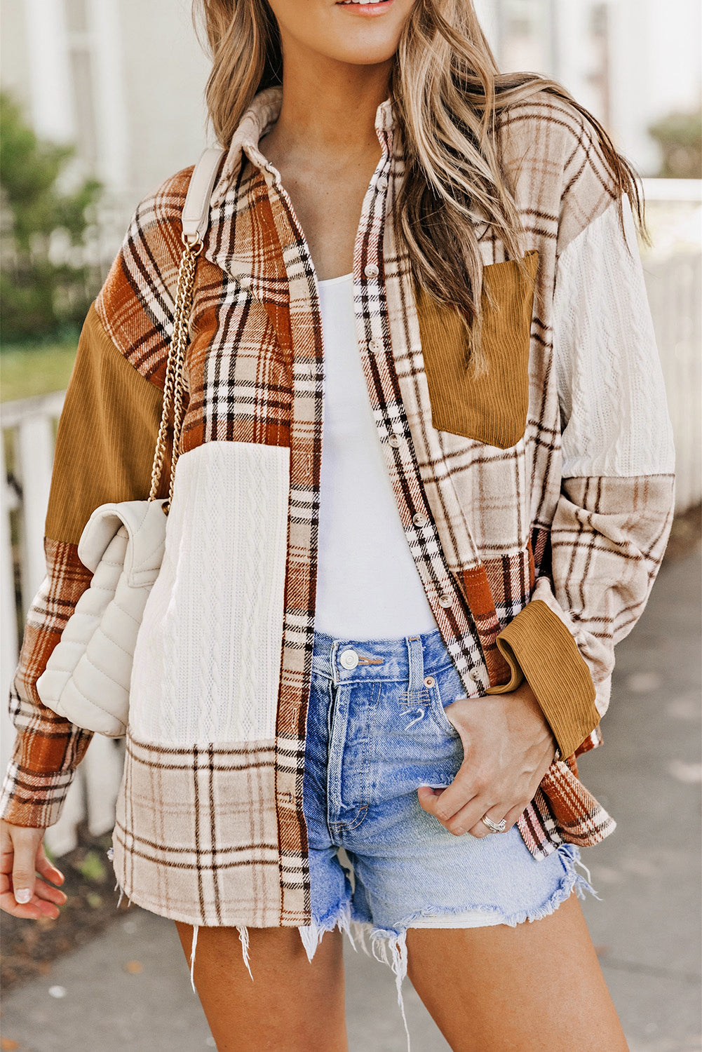 Orange Plaid Jacket