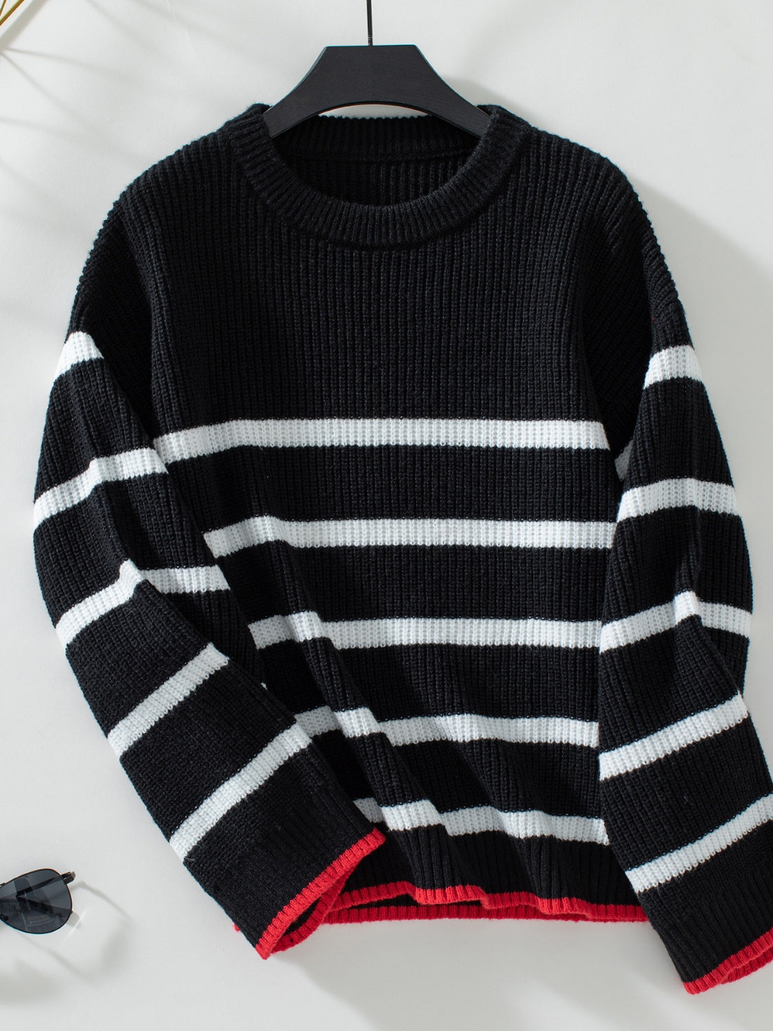 Striped Round Neck Sweater