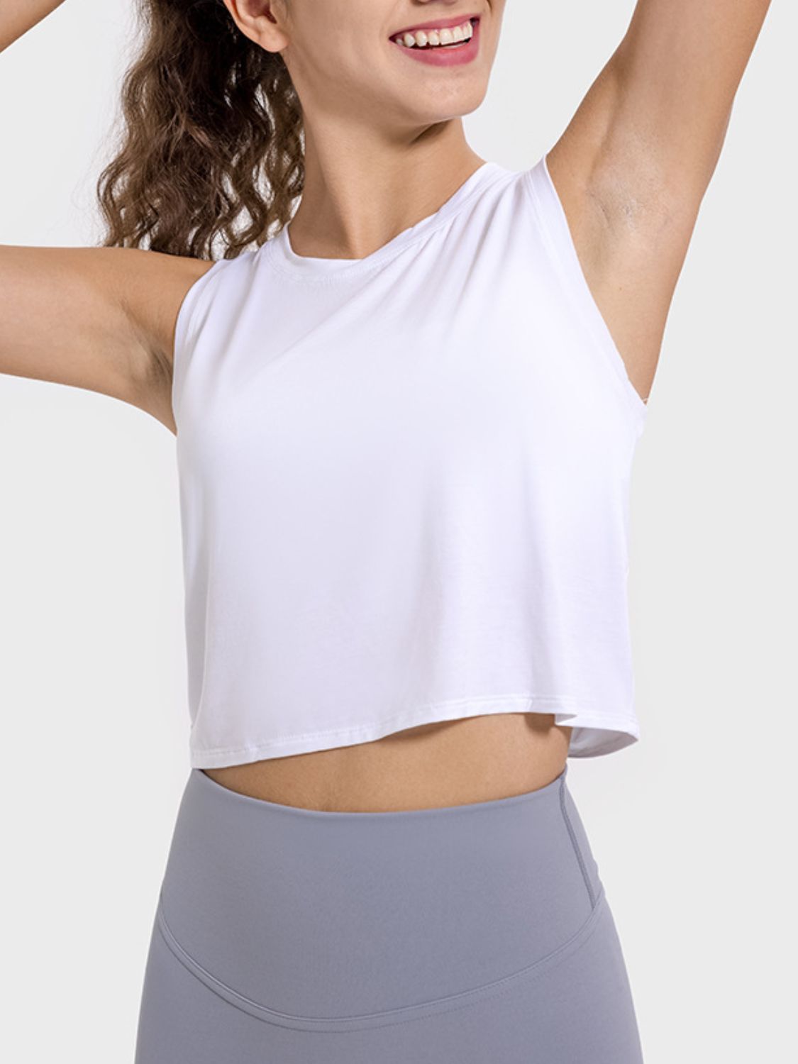 Drawstring Cutout Active Tank