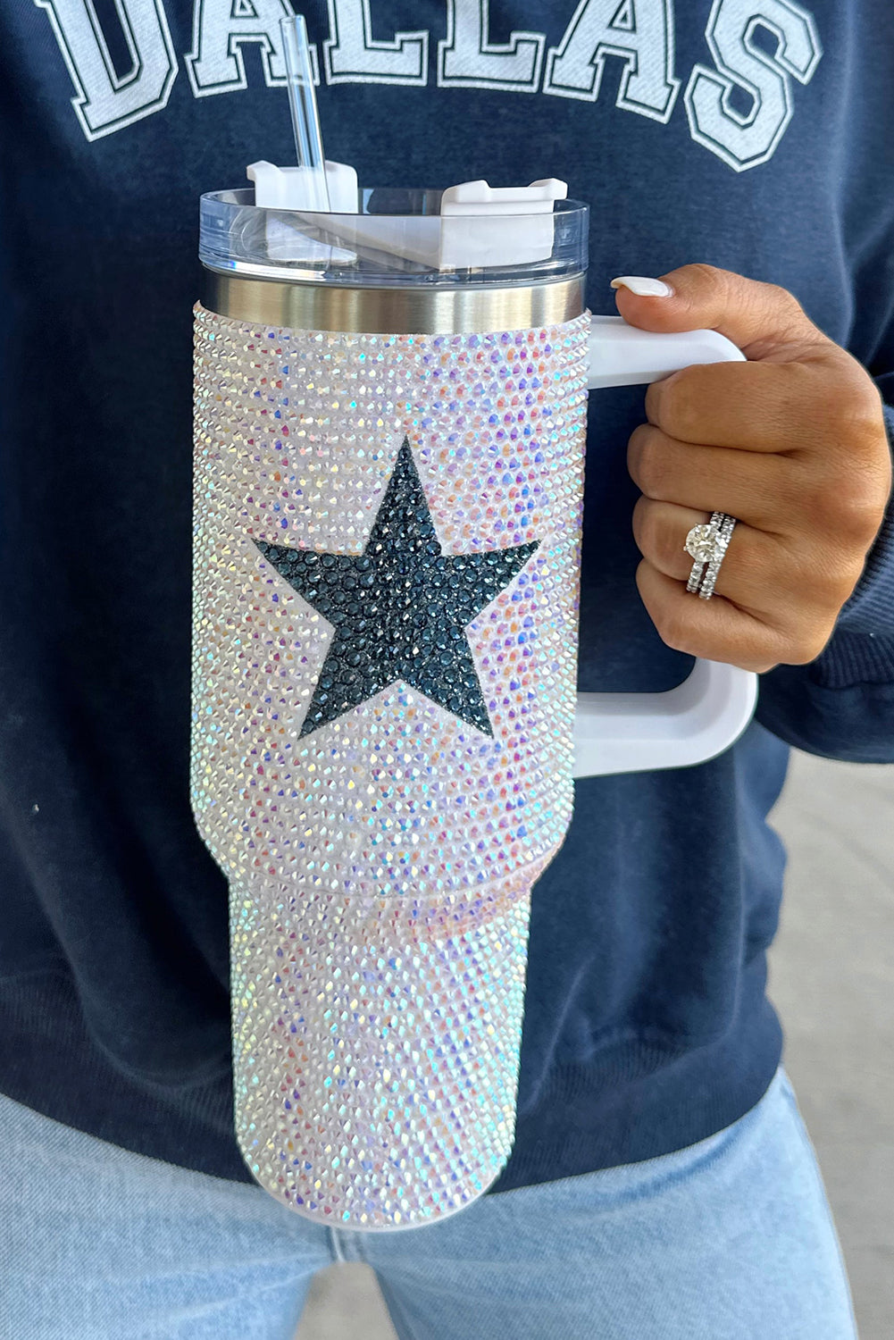 Star Full Rhinestone Tumbler 40oz