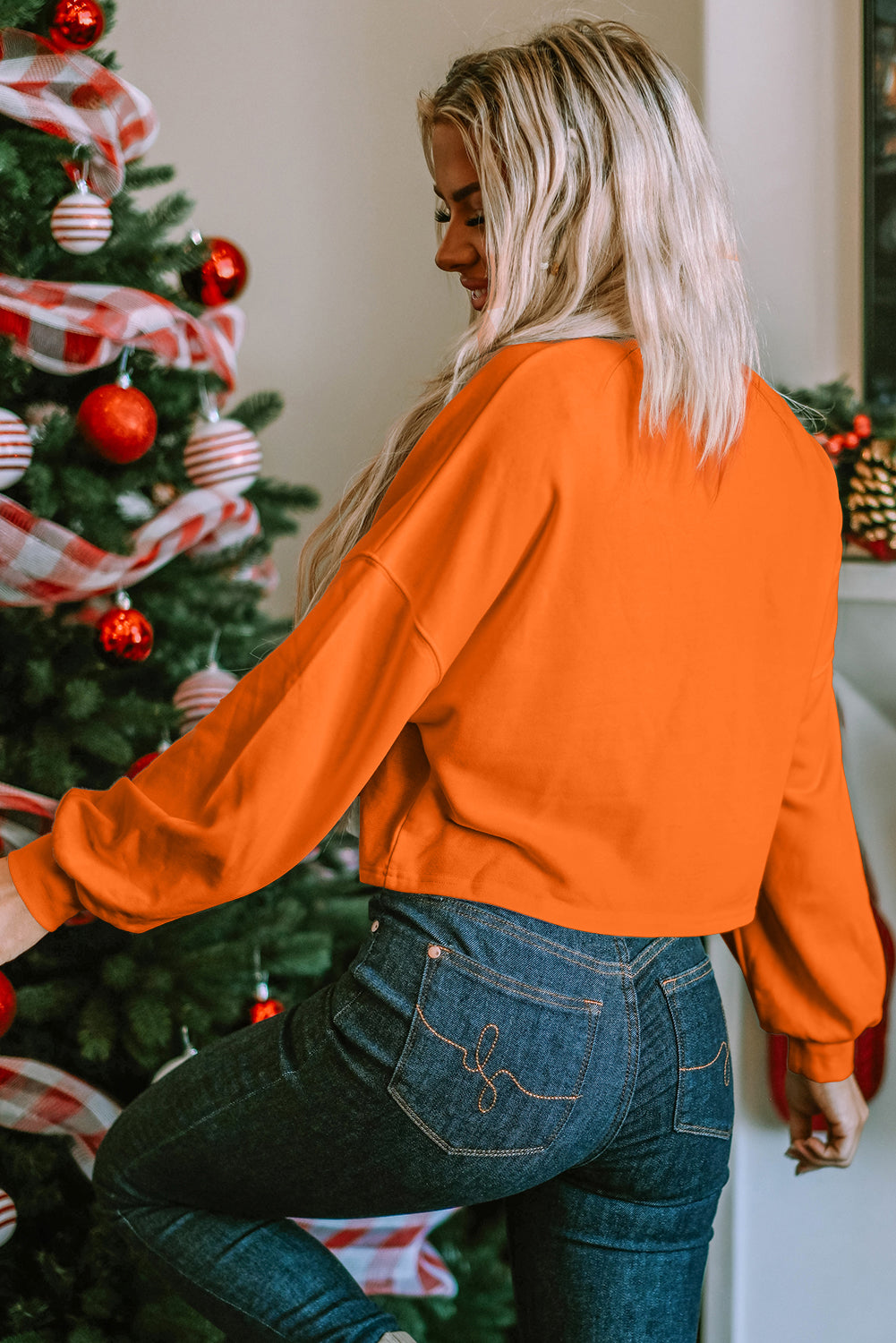 Orange Game Day Football Sweatshirt