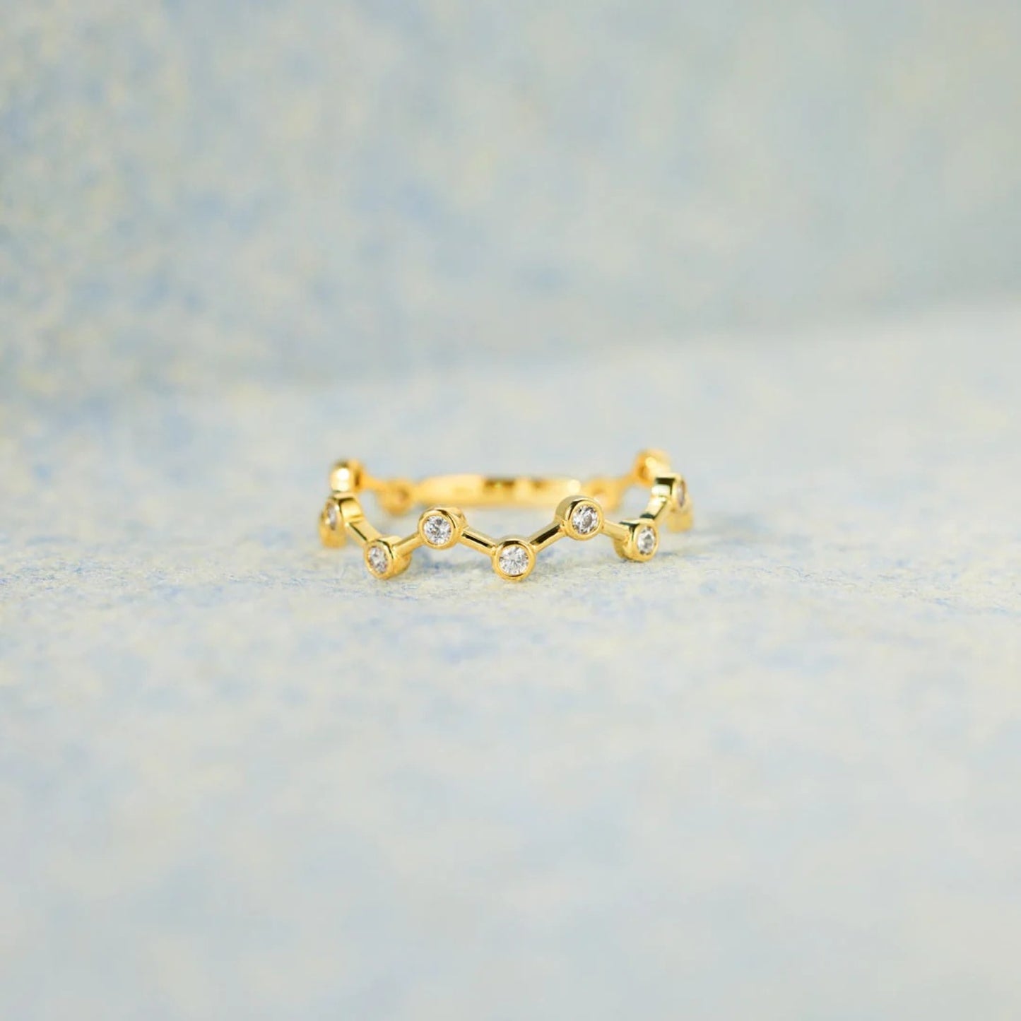 18K Gold-Plated Zircon Ring