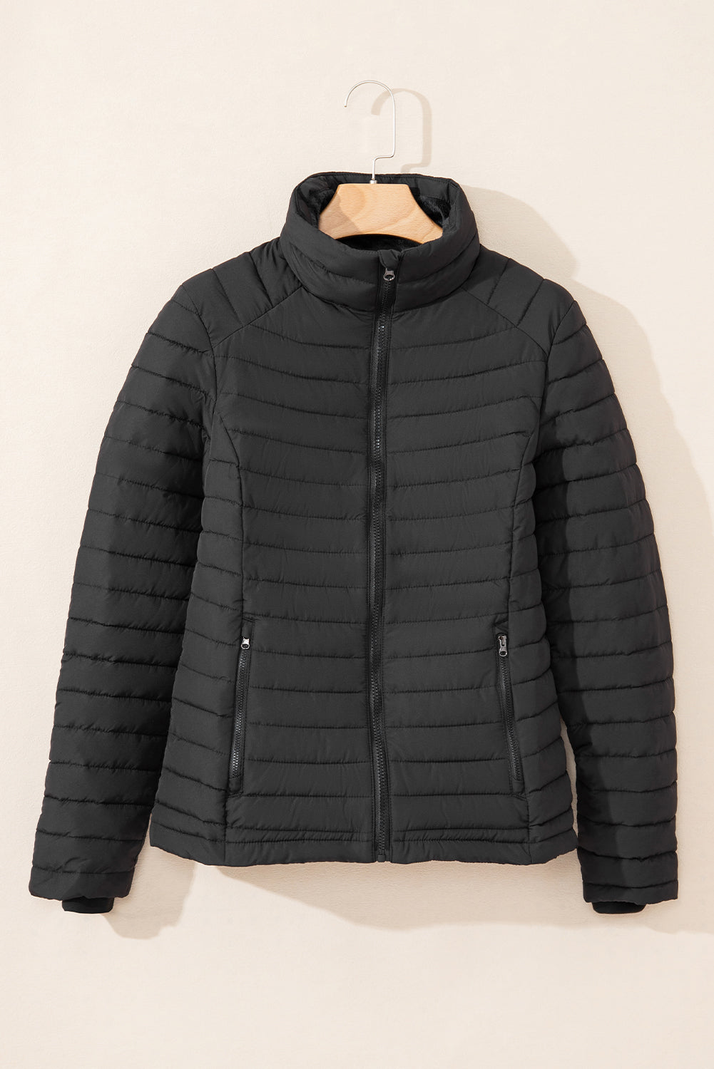 Quilted Zip-Up Puffer Jacket