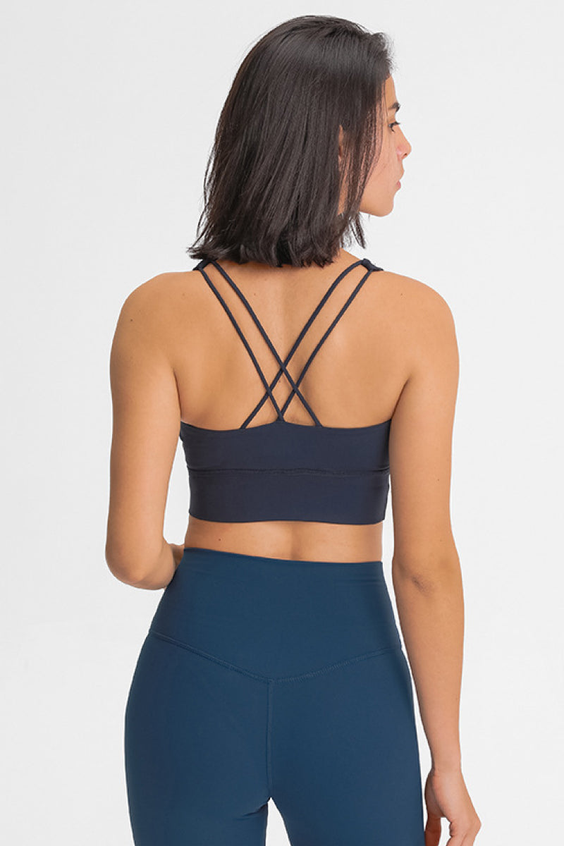 Double-Strap Crisscross Sports Bra