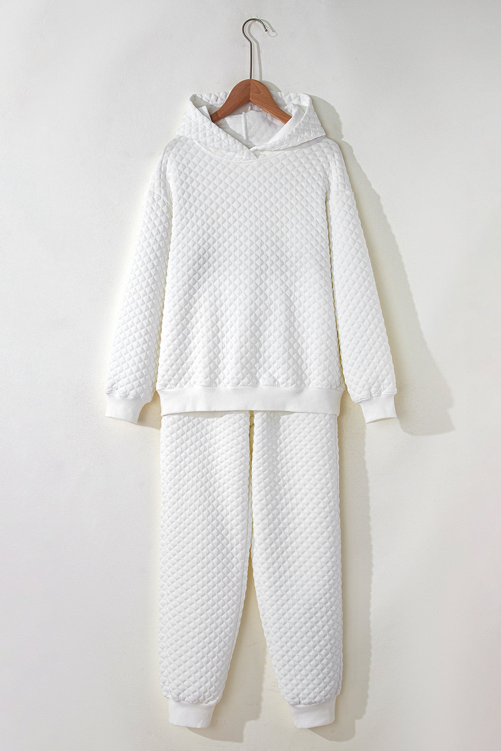 Quilted Hoodie & Sweatpants Set