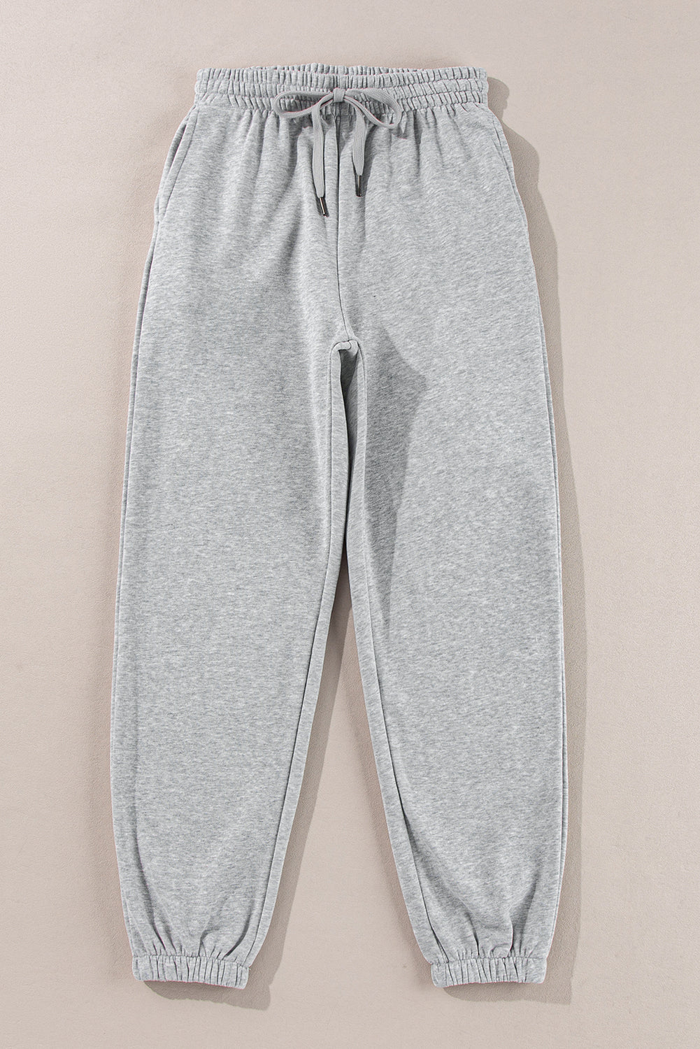 Fleece Lined Drawstring Waist Joggers