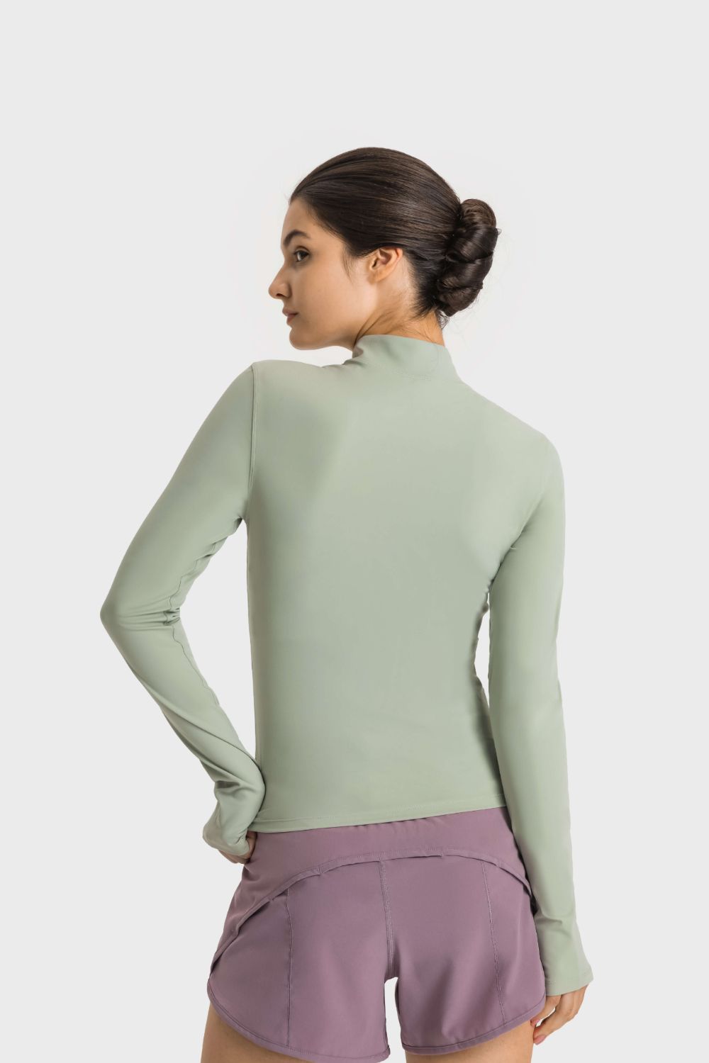 Half-Zip Long Sleeve Active Top