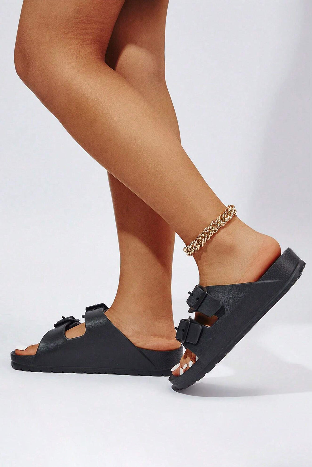 Double-Buckle EVA Sandals