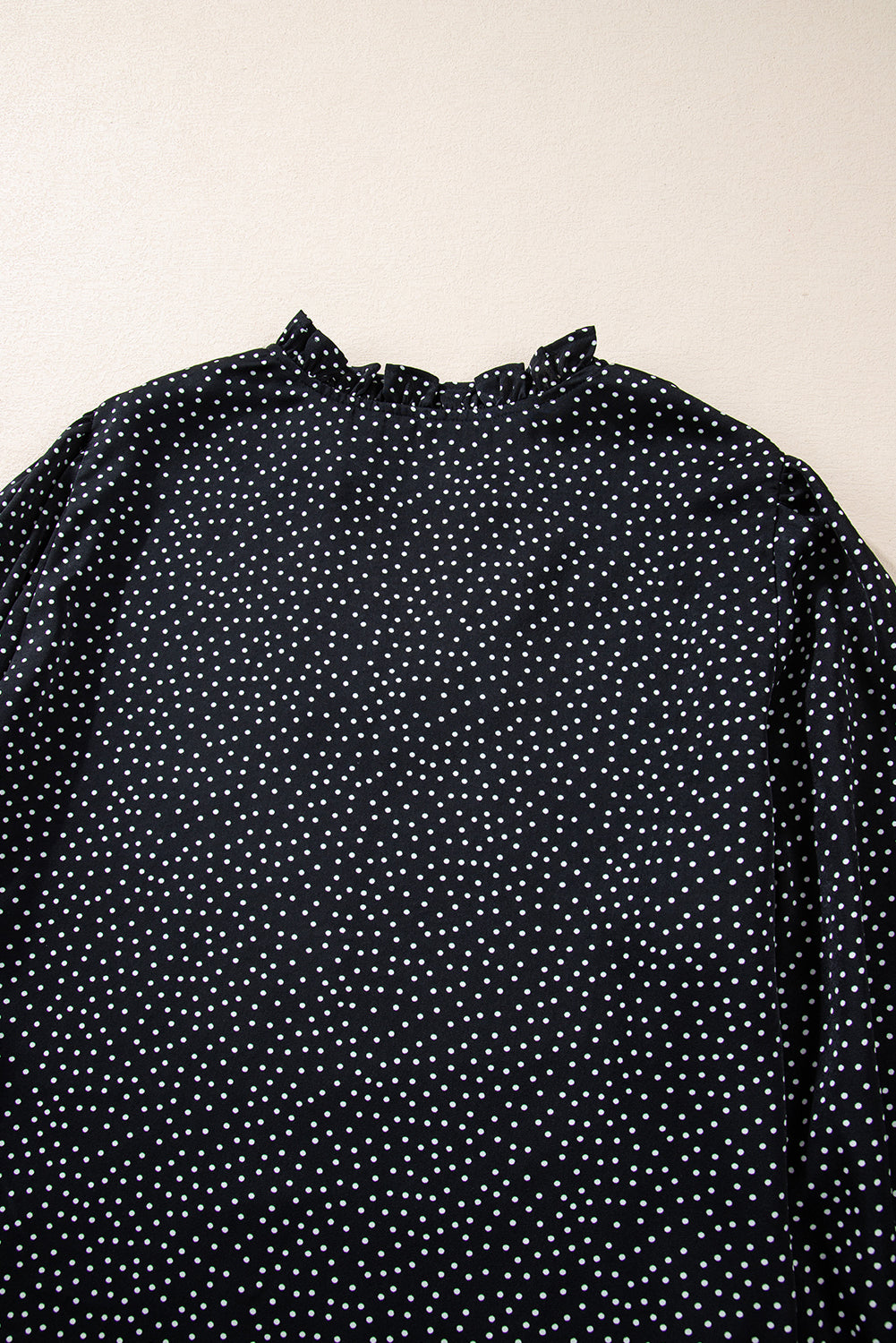 Plus Size Black Leopard Print Notch Blouse