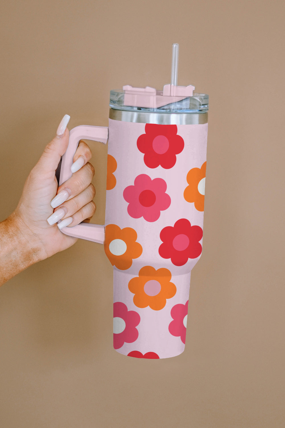 Flower Print Tumbler 40oz