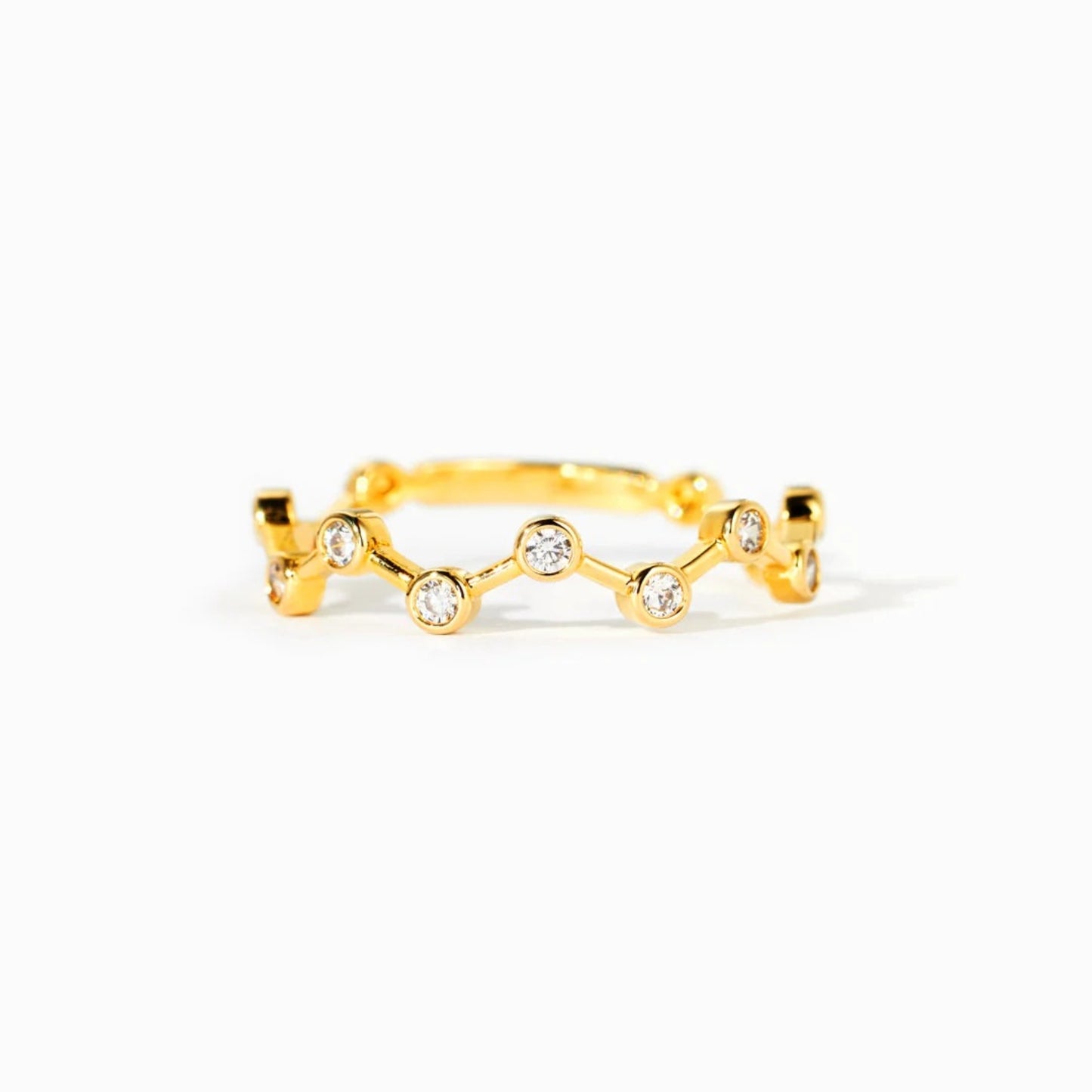 18K Gold-Plated Zircon Ring