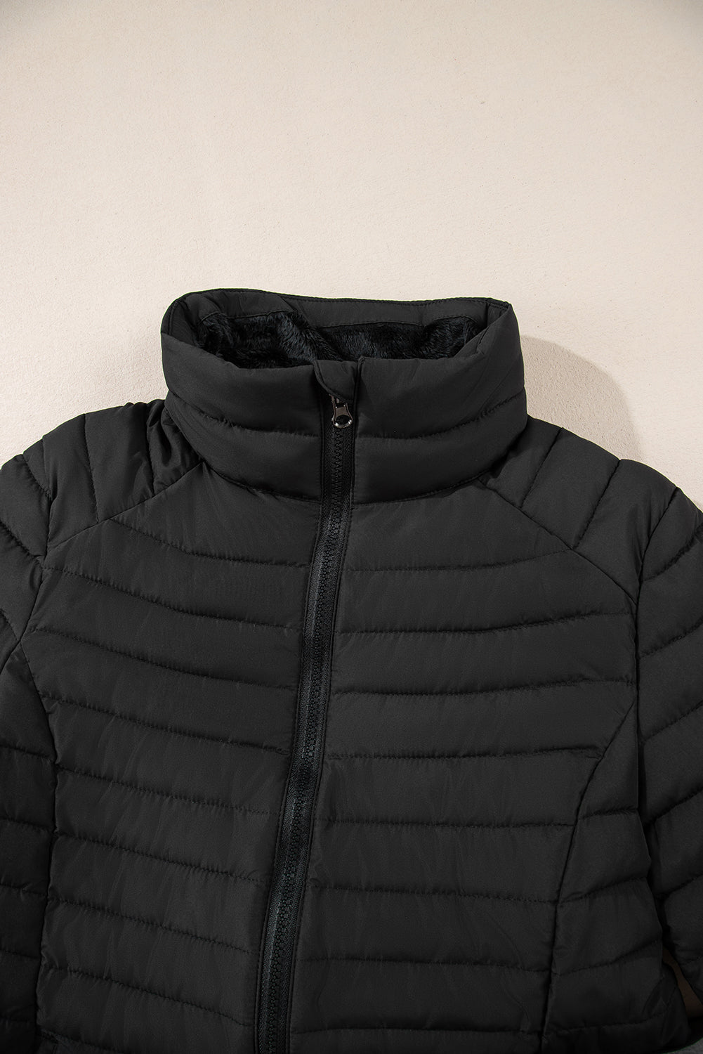 Quilted Zip-Up Puffer Jacket