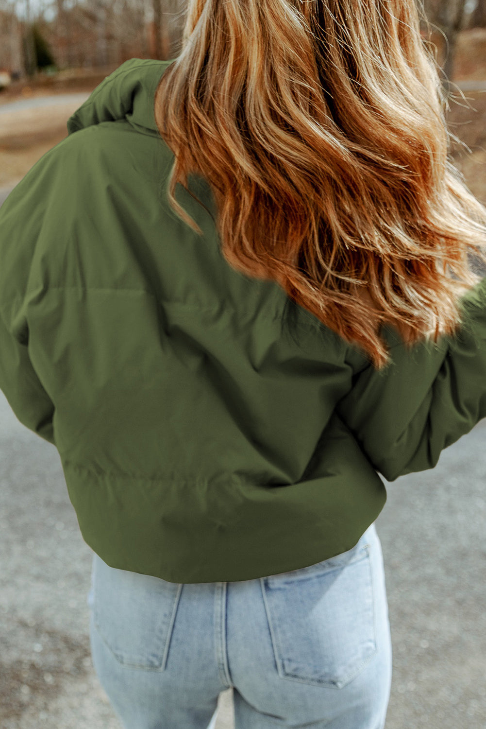 Zip-Up Collared Coat w/ Pockets