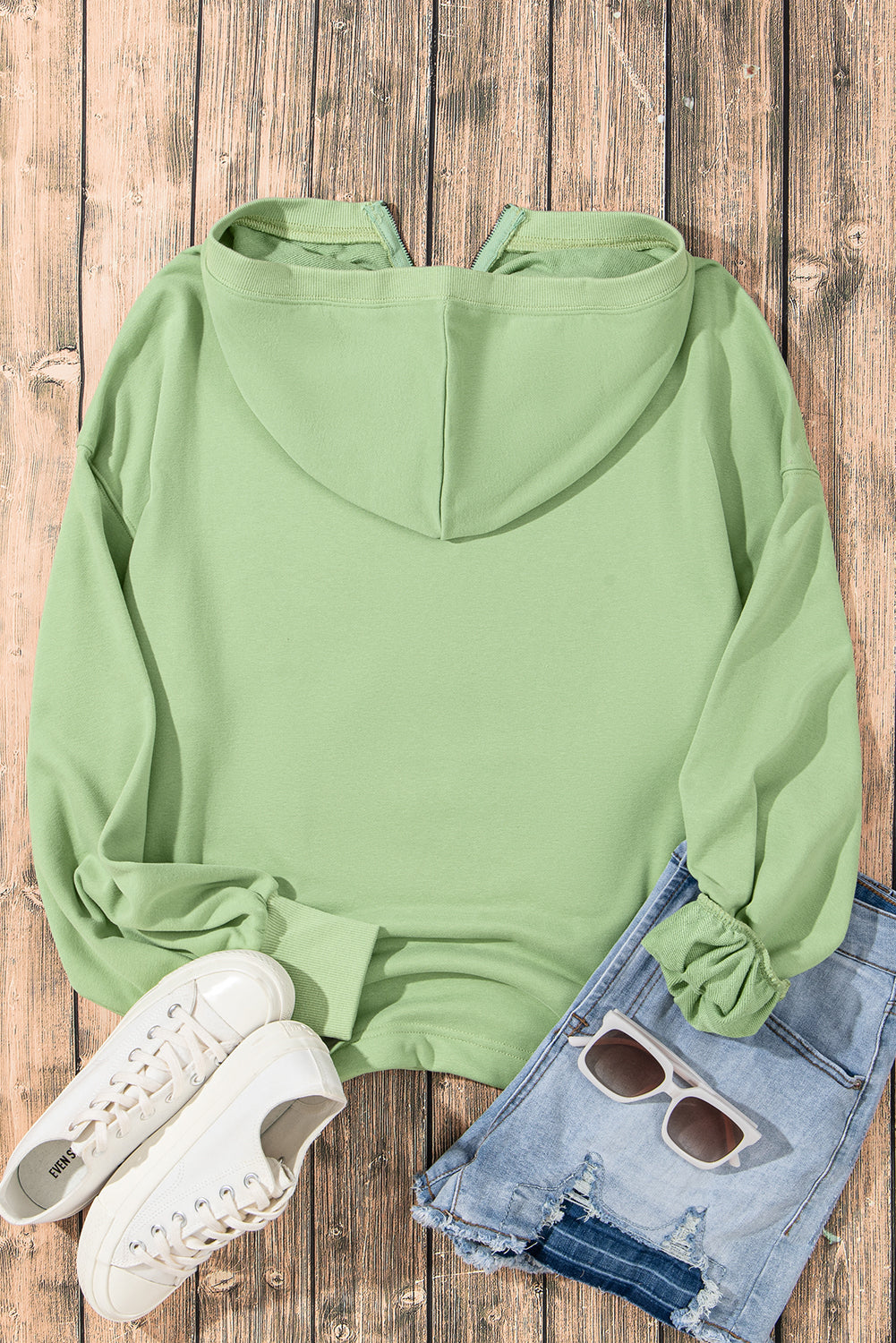 Kangaroo Half-Zip Oversized Hoodie