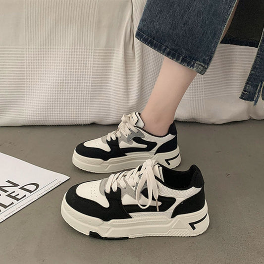 Lace-Up Platform Sneakers