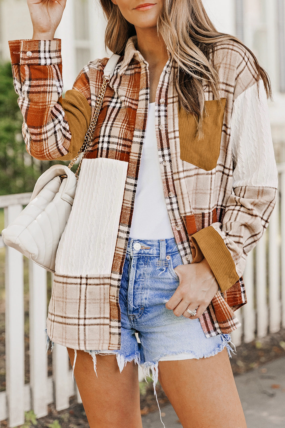 Orange Plaid Jacket