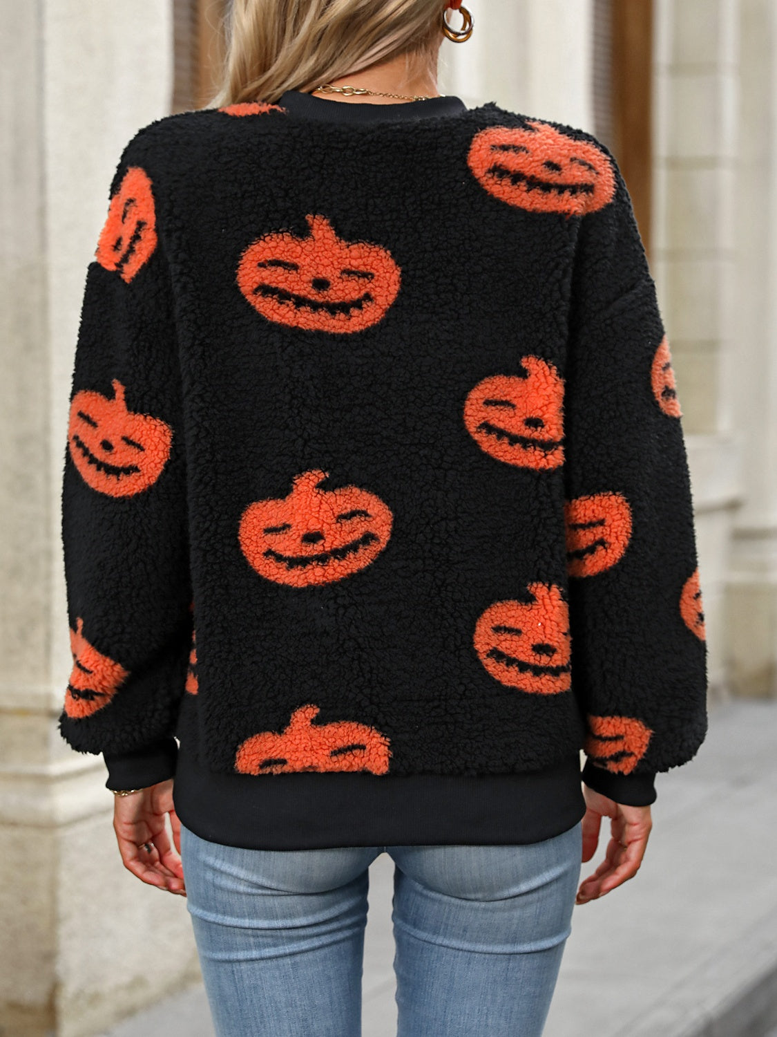 Fuzzy Pumpkin Sweater