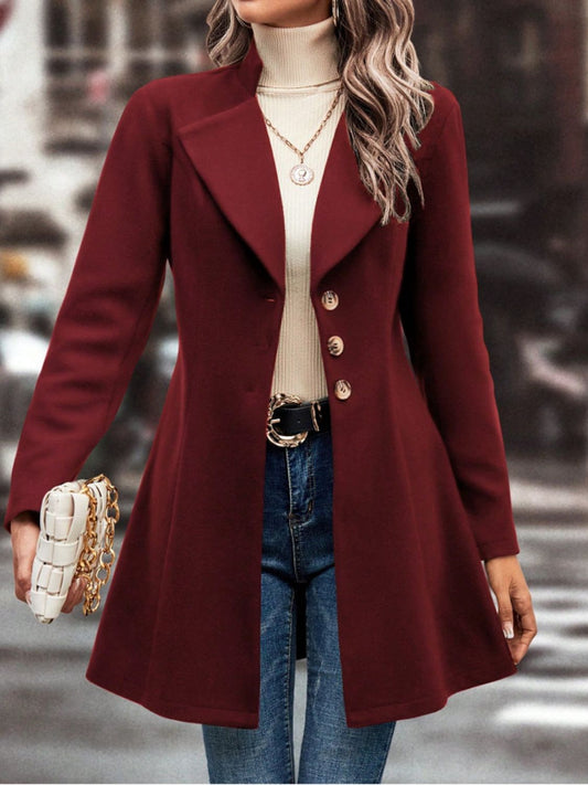 Collared Button-Up Coat