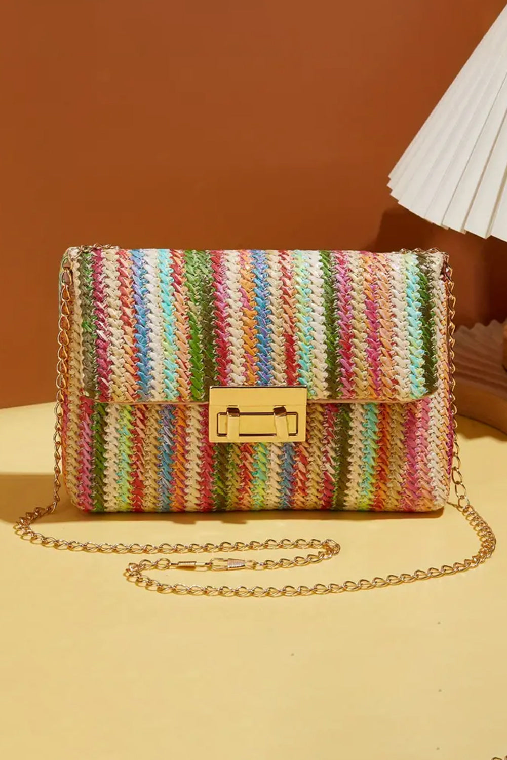 Pastel Bohemian Woven Shoulder Bag