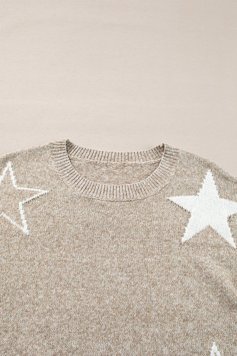 Khaki Star Sweater