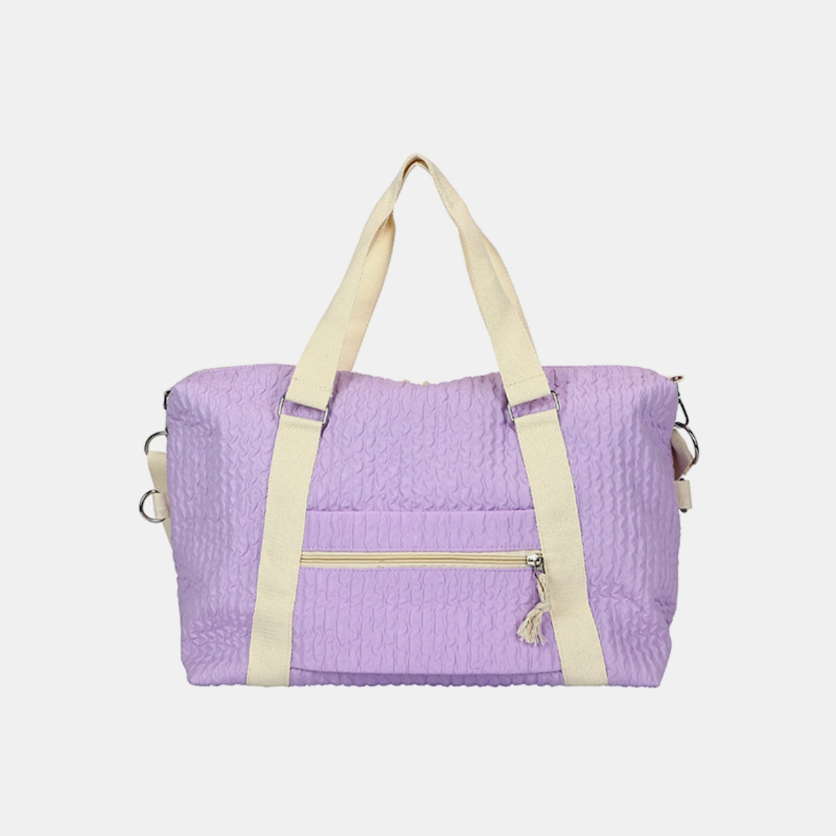 Textured Nylon Duffel Bag