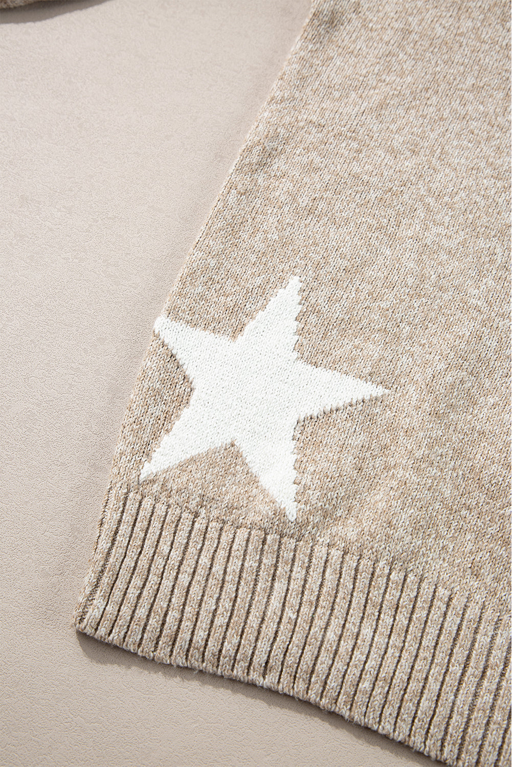 Khaki Star Sweater