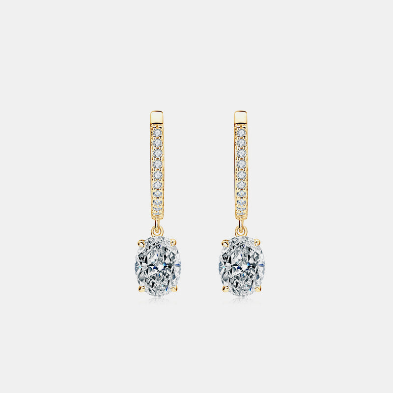 3 Carat Moissanite Earrings