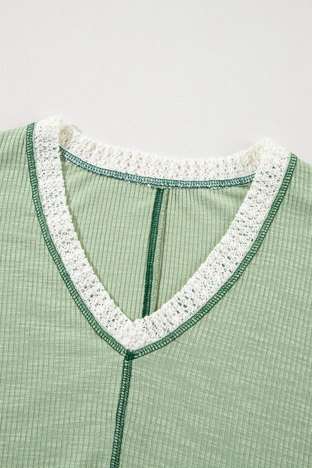 Crochet Detail High Low Flowy Top