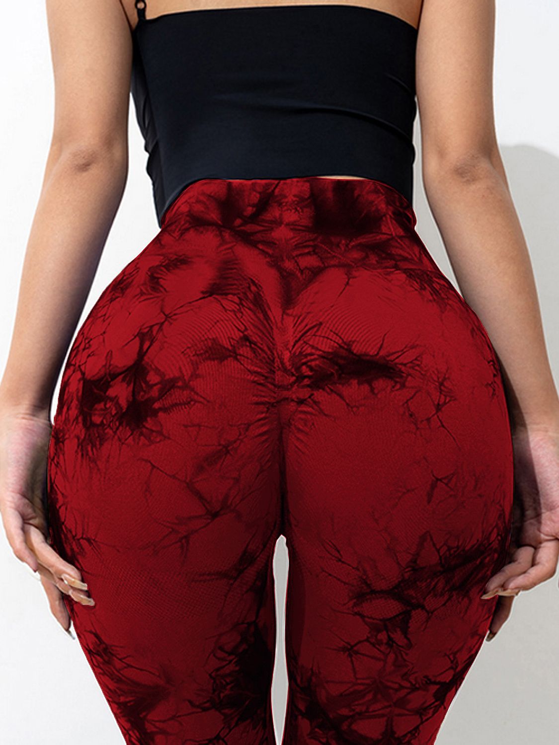 Tie-Dye High Waist Flare Active Leggings