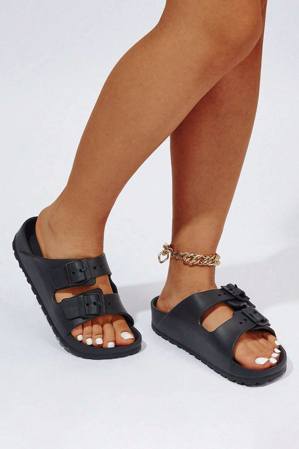 Double-Buckle EVA Sandals