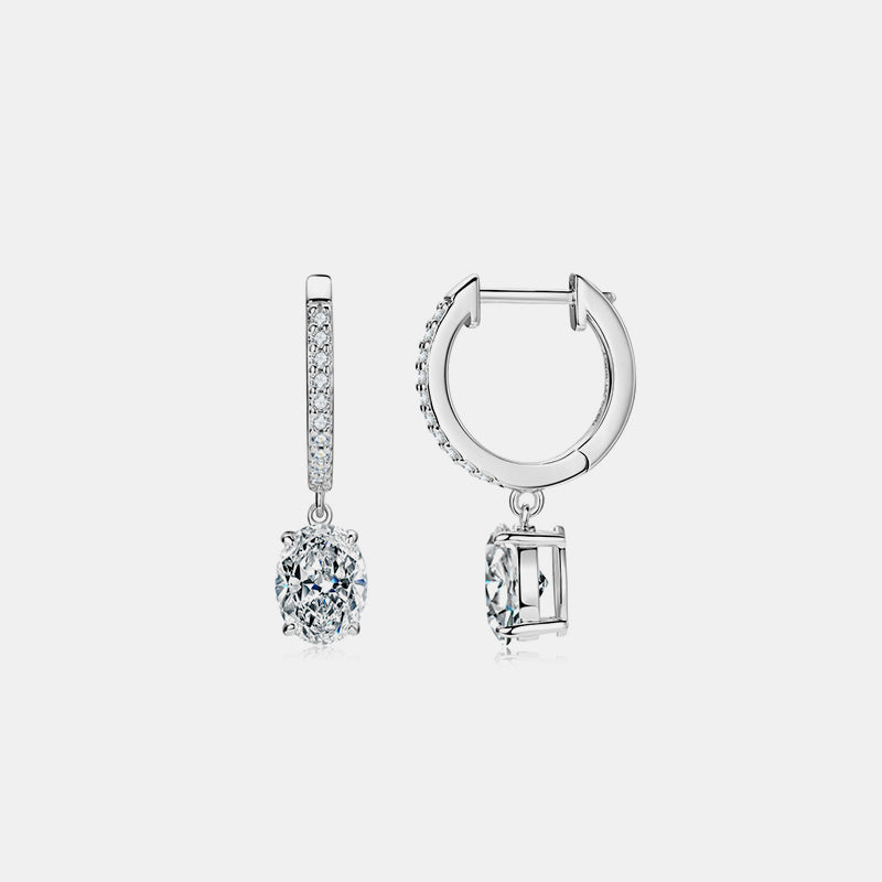 3 Carat Moissanite Earrings