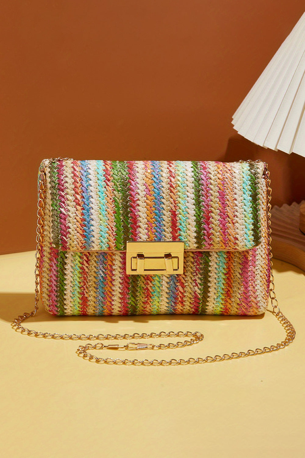 Pastel Bohemian Woven Shoulder Bag