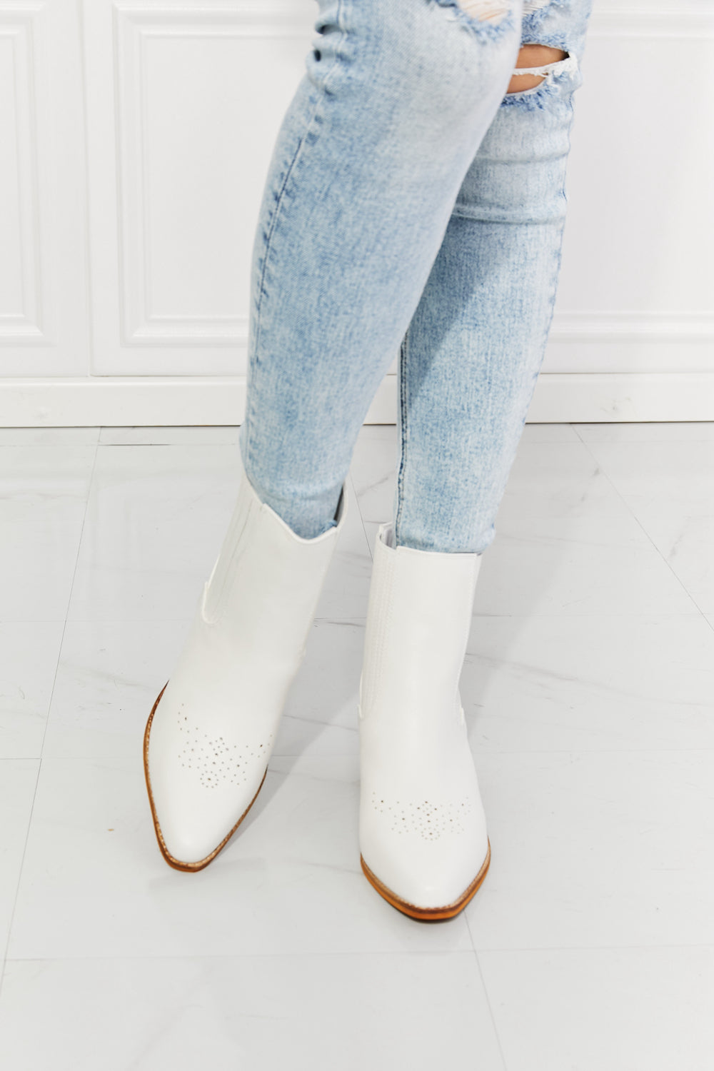 Stacked Heel Chelsea Boot