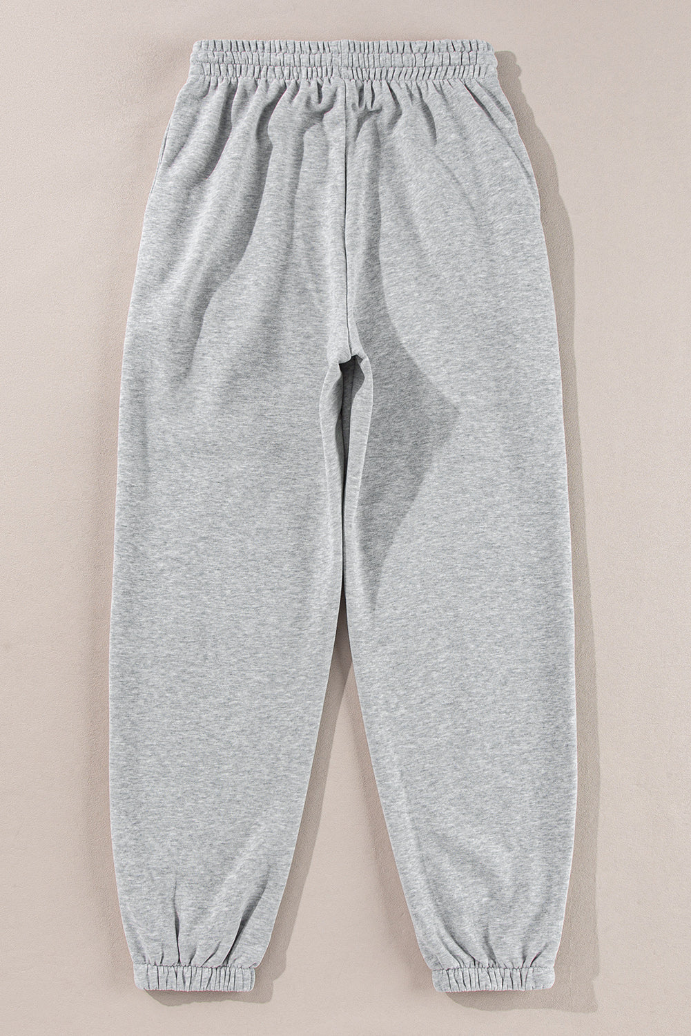 Fleece Lined Drawstring Waist Joggers