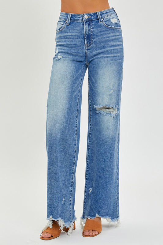 High Rise Wide Leg Jeans