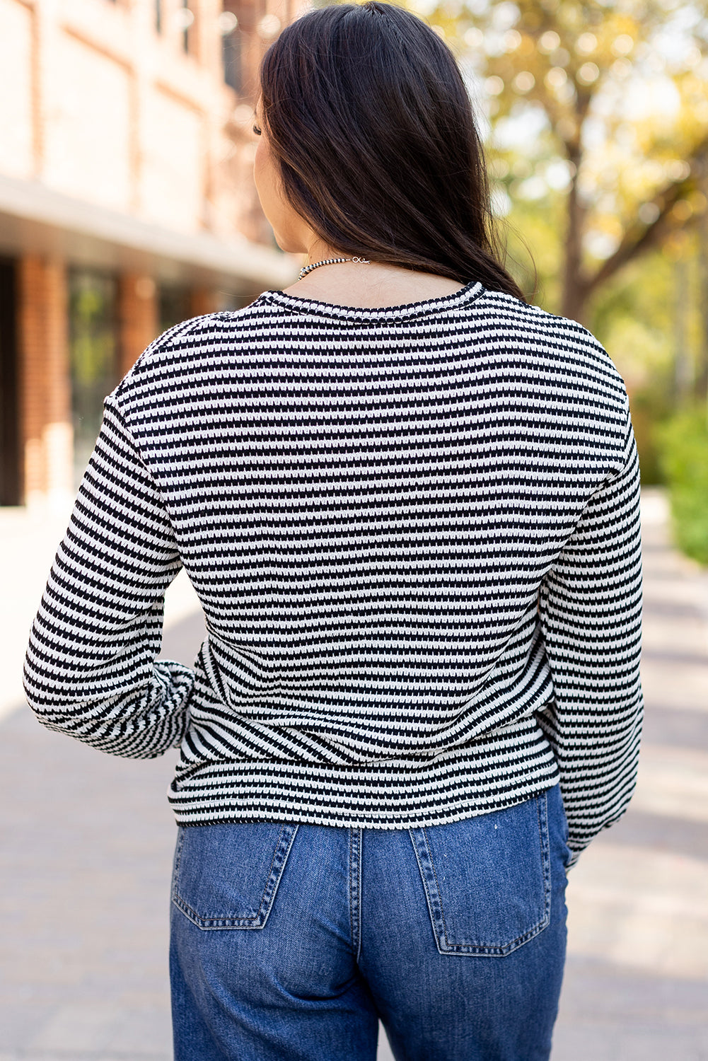 Stripe Long Sleeve Top