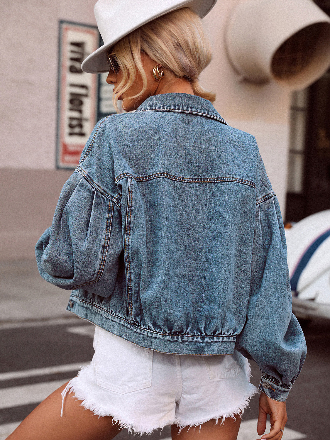 Collared Denim Jacket