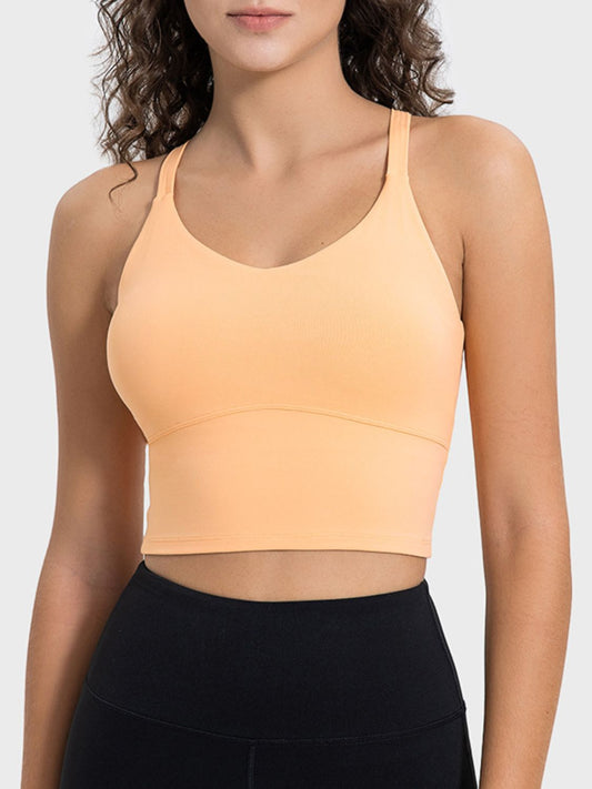 Crisscross Cropped Active Tank