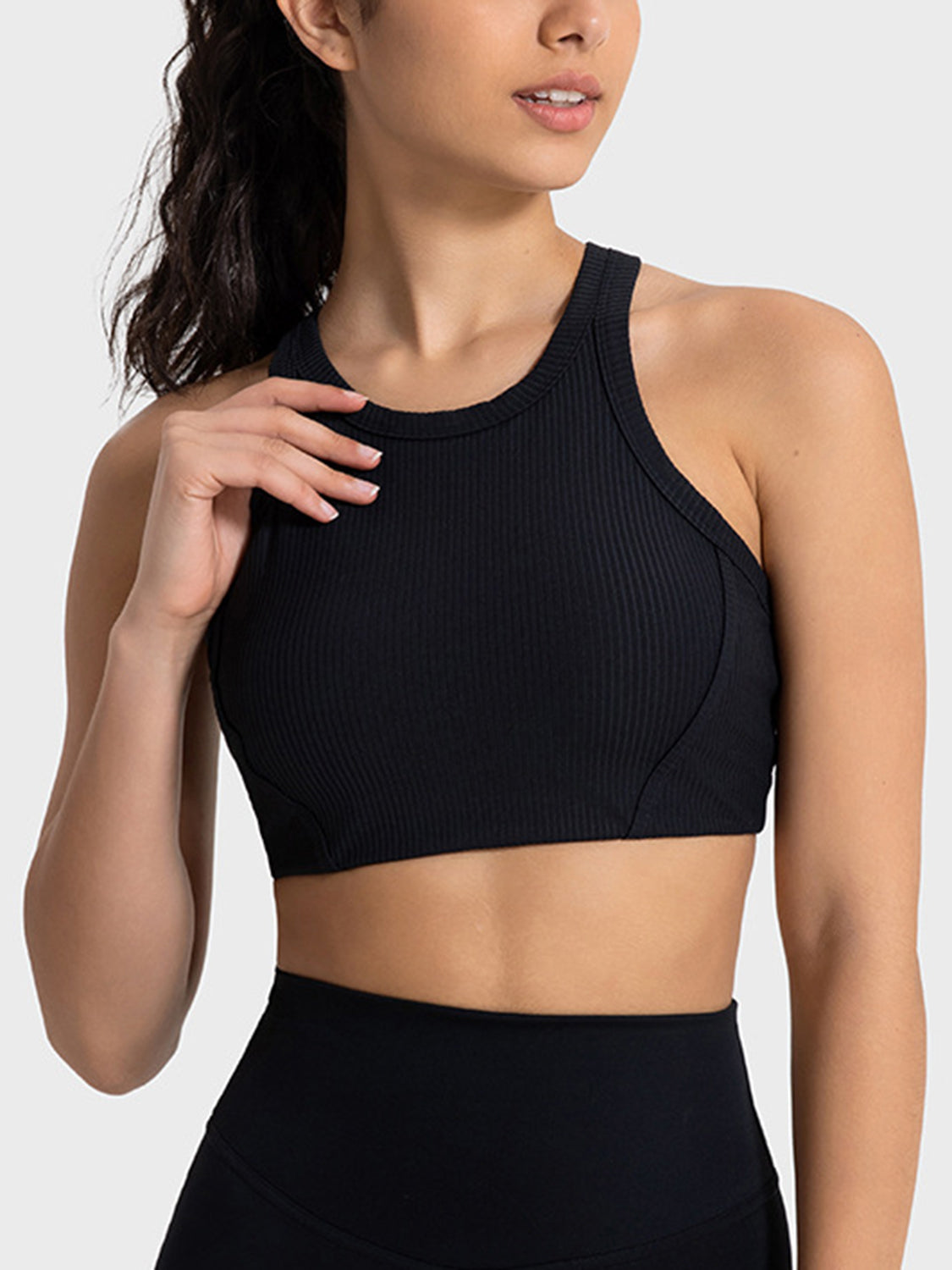 Wide Strap Cropped Active Tank