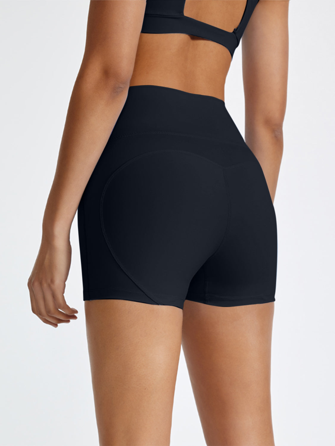 Crossover High Waist Active Shorts